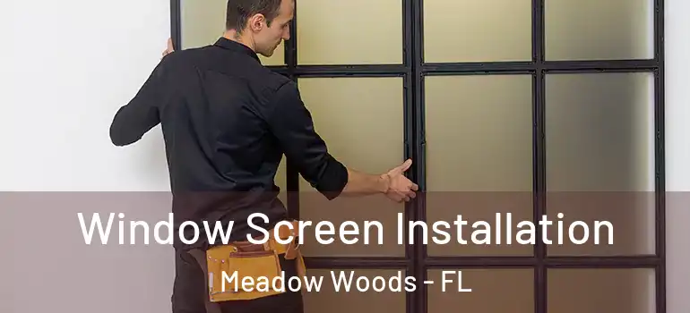  Window Screen Installation Meadow Woods - FL